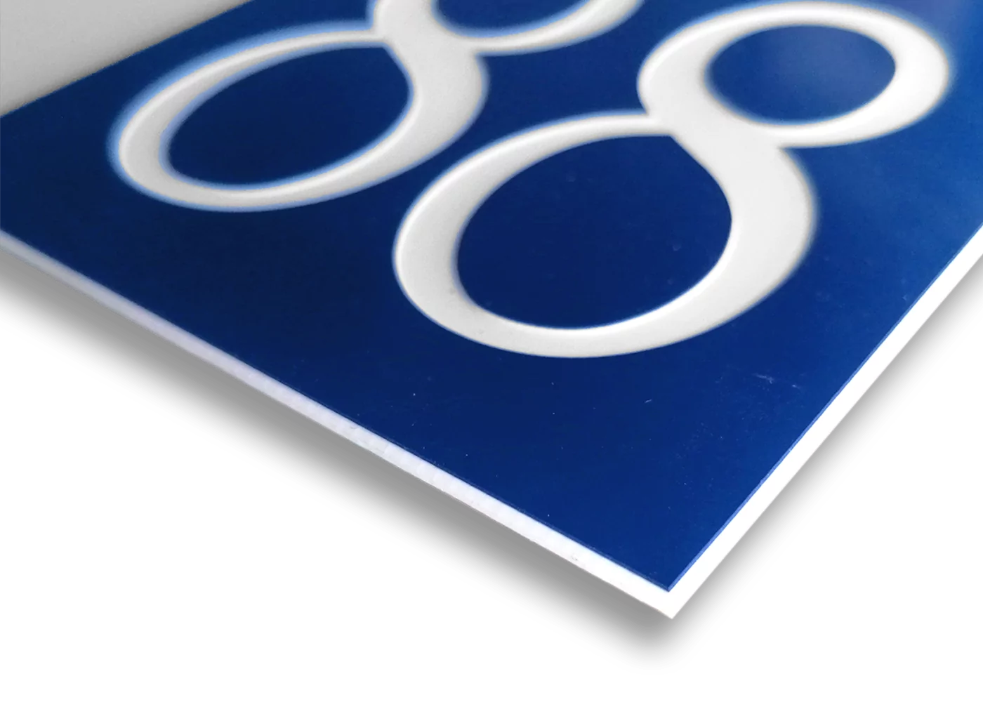 Naamplaat brievenbus kunststof 80x20 mm. (art 2) - Afbeelding 11