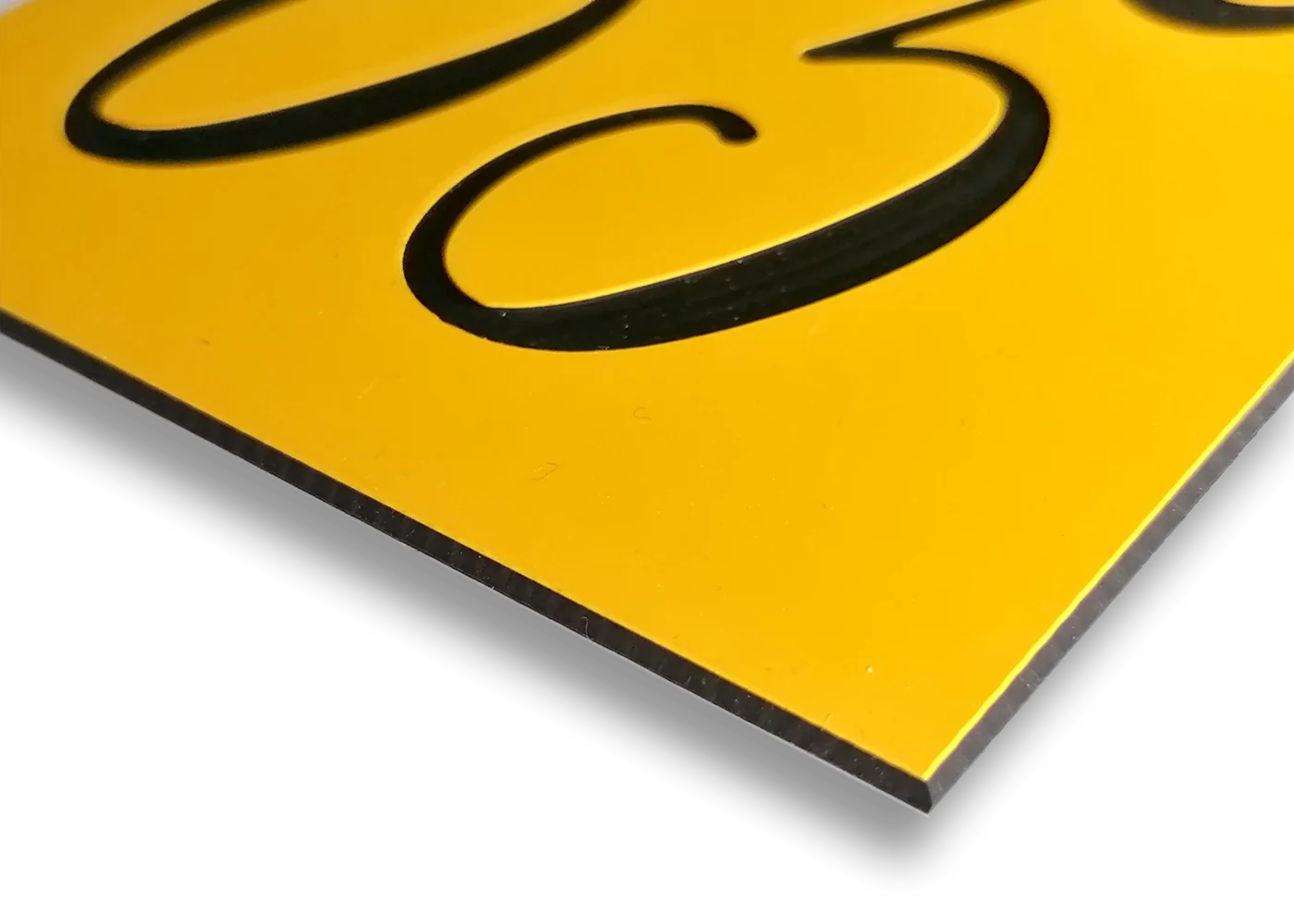 Naamplaat brievenbus kunststof 80x20 mm. (art 2) - Afbeelding 6