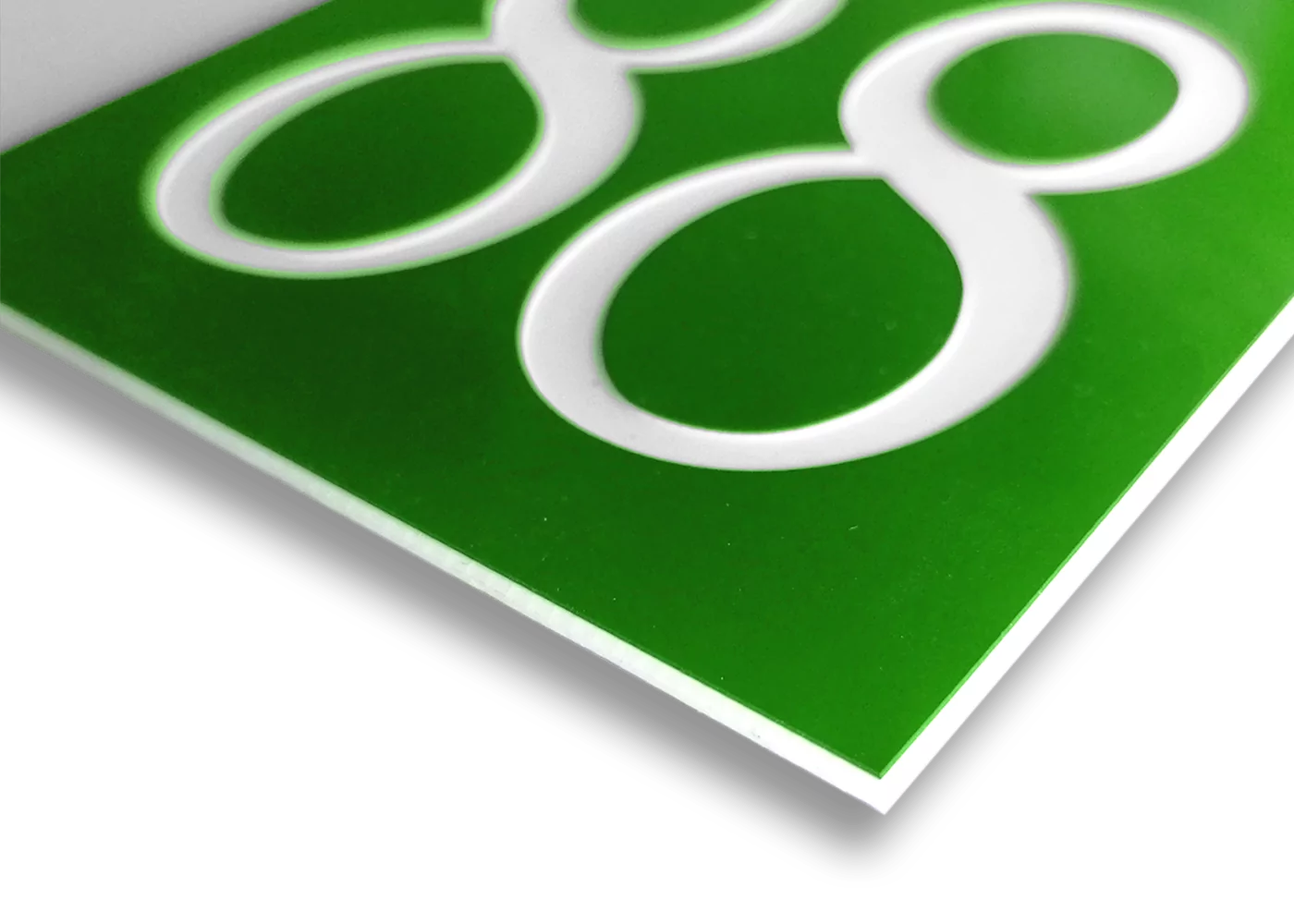 Naamplaat brievenbus kunststof 80x20 mm. (art 2) - Afbeelding 10