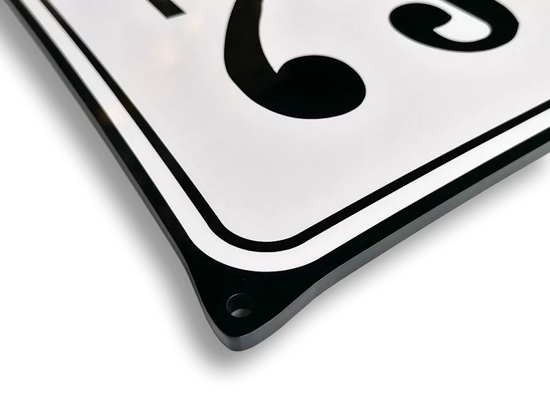 Klassiek gelaagd naambord Retro look- 170×50 mm. (art. 502) - Afbeelding 5