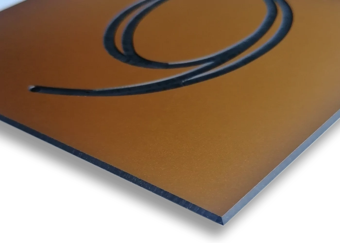 Naamplaat brievenbus kunststof 80x20 mm. (art 2) - Afbeelding 4