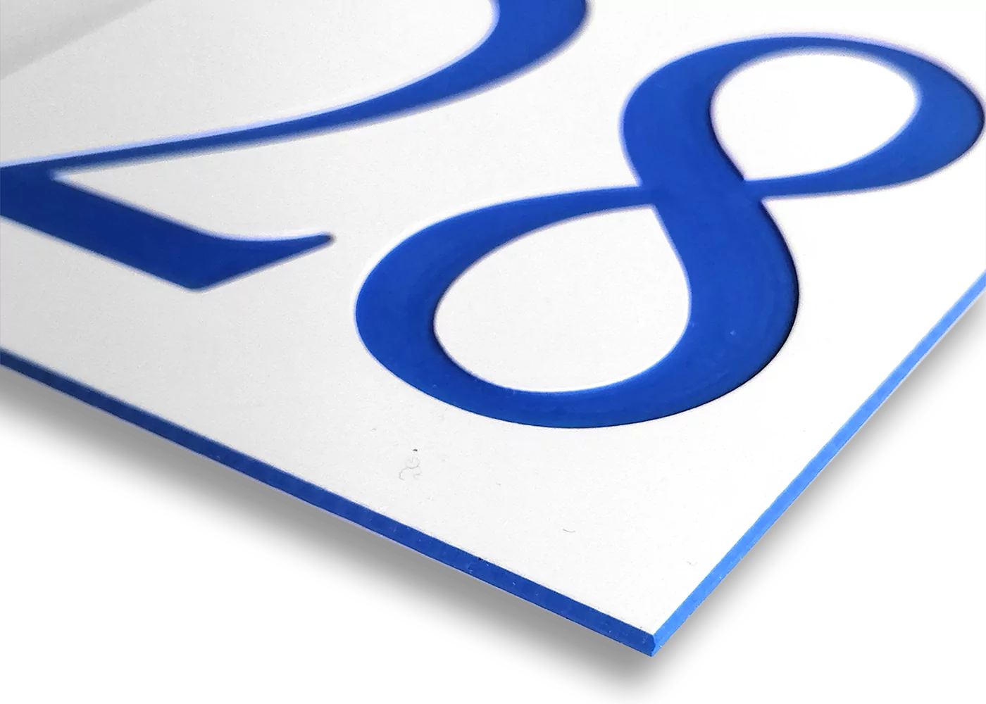 Naamplaat brievenbus kunststof 80x20 mm. (art 2) - Afbeelding 8