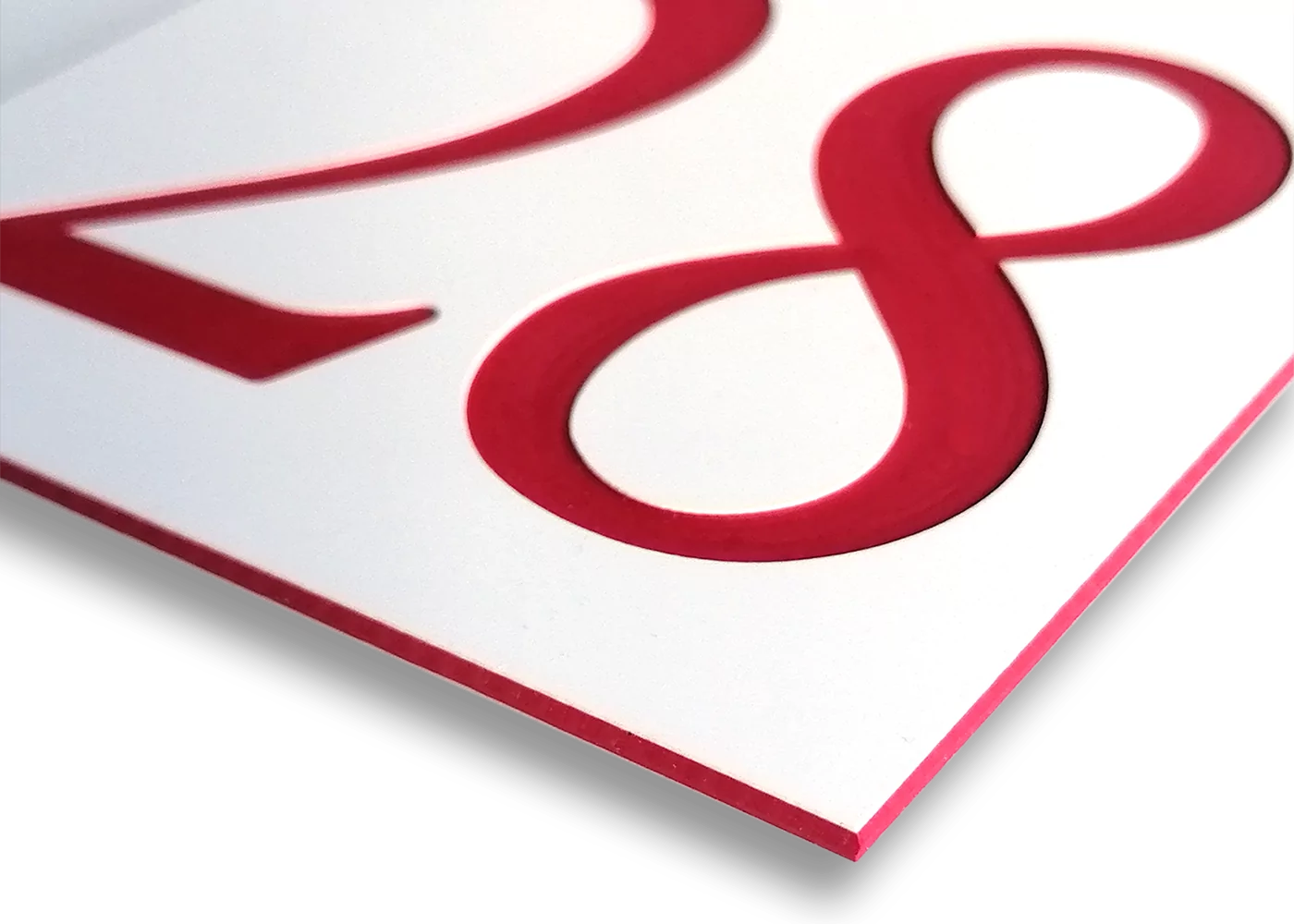 Naamplaat brievenbus kunststof 80x20 mm. (art 2) - Afbeelding 12