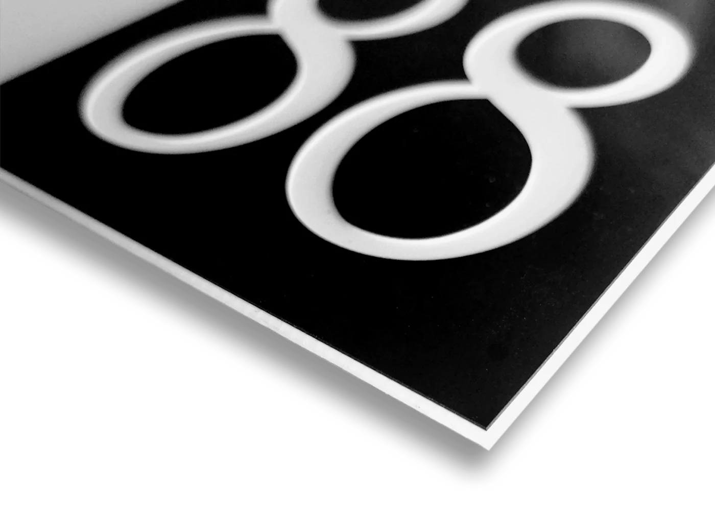 Naamplaat brievenbus kunststof 80x20 mm. (art 2) - Afbeelding 5