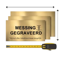 Maatwerk Messing Gegraveerd